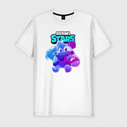 Футболка slim-fit Сквик Squeak Brawl Stars, цвет: белый