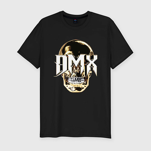 Мужская slim-футболка DMX Skull / Черный – фото 1