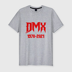 Футболка slim-fit DMX - Rest In Peace, цвет: меланж