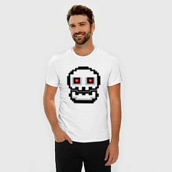 Футболка slim-fit Skull Geometry Dash, цвет: белый — фото 2