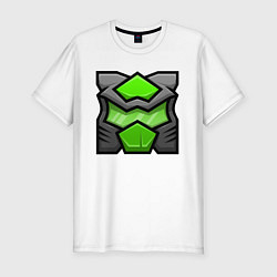 Мужская slim-футболка Geometry Dash: Doom Z