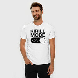 Футболка slim-fit Kirill Mode On, цвет: белый — фото 2