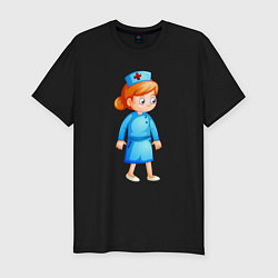 Мужская slim-футболка Медсестра Medic Z