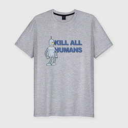 Мужская slim-футболка Бендер Родригес