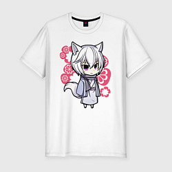 Футболка slim-fit Chibi Tomoe, цвет: белый