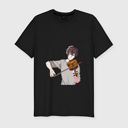 Футболка slim-fit Угетсу Мурато со скрипкой, цвет: черный