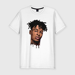 Футболка slim-fit 21 Savage, цвет: белый