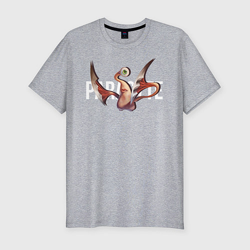 Мужская slim-футболка Parasyte Migi / Меланж – фото 1