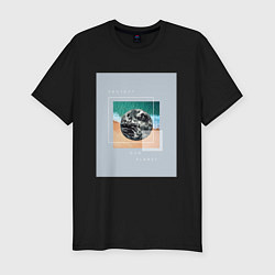 Футболка slim-fit Planet, цвет: черный