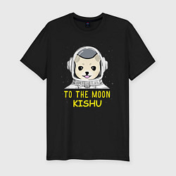 Футболка slim-fit TO THE MOON KISHU INU, цвет: черный