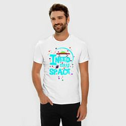 Футболка slim-fit Need My Space, цвет: белый — фото 2