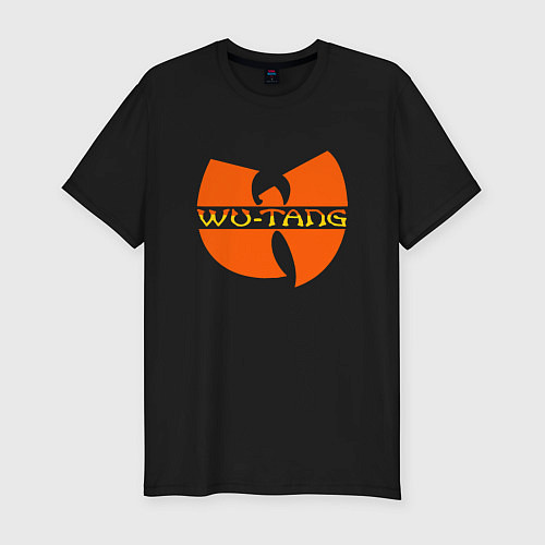 Мужская slim-футболка Wu-Tang Orange / Черный – фото 1