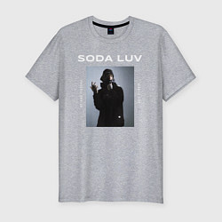 Футболка slim-fit SODA LUV, цвет: меланж