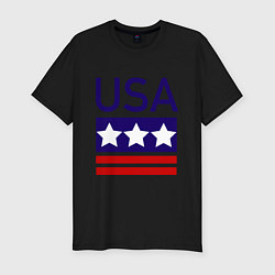 Мужская slim-футболка USA