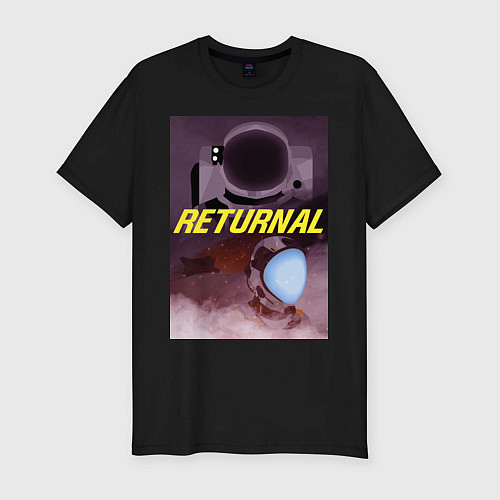 Мужская slim-футболка RETURNAL / Черный – фото 1