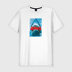 Мужская slim-футболка Jaws classic