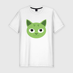 Мужская slim-футболка Green Cat