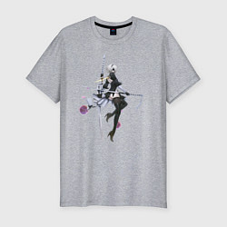 Мужская slim-футболка 2B Nier