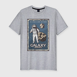 Мужская slim-футболка Galaxy Research Art