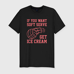 Футболка slim-fit Get Ice Cream, цвет: черный