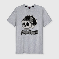 Футболка slim-fit ЭЛИЗИУМ ЧБ КОСМОС Z, цвет: меланж