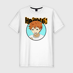 Футболка slim-fit Шоё Хината Haikyu!!, цвет: белый