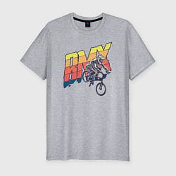 Футболка slim-fit BMX, цвет: меланж