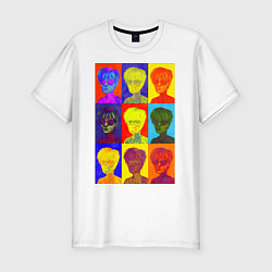 Мужская slim-футболка Andy Warhol Энди Уорхол