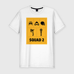 Футболка slim-fit Squad 2, цвет: белый