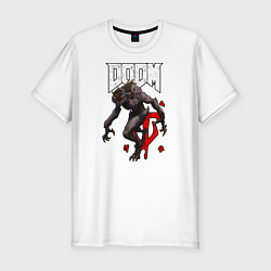 Футболка slim-fit DOOM ЧУДОВИЩЕ, цвет: белый