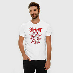 Футболка slim-fit Slipknot Slip Goats Art, цвет: белый — фото 2