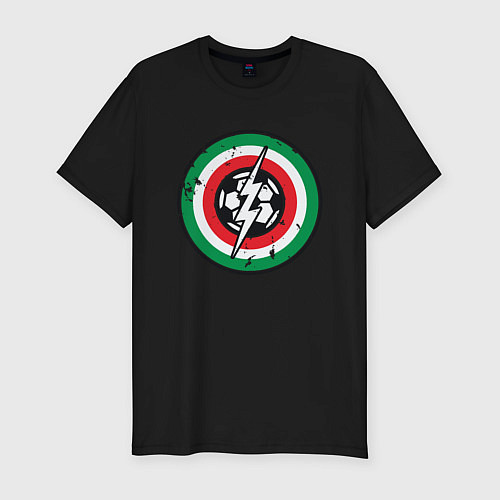 Мужская slim-футболка Italy Power / Черный – фото 1