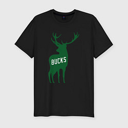 Футболка slim-fit NBA - Bucks, цвет: черный