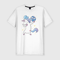 Футболка slim-fit Unicorn Volleyball, цвет: белый