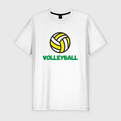 Футболка slim-fit Game Volleyball, цвет: белый