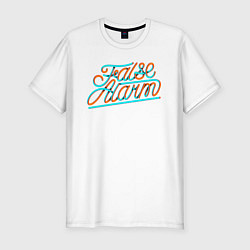 Мужская slim-футболка False Alarm