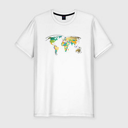 Мужская slim-футболка World Cat