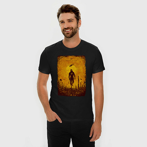 Мужская slim-футболка FREEMAN HALF-LIFE 2 Z / Черный – фото 3