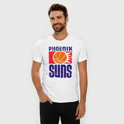 Футболка slim-fit Phoenix Suns, цвет: белый — фото 2