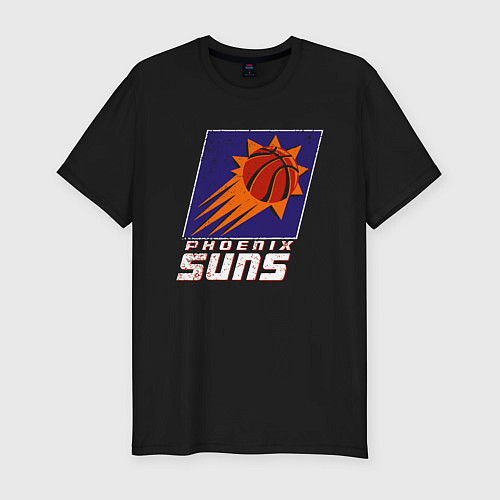 Мужская slim-футболка НБА - Финикс / Черный – фото 1