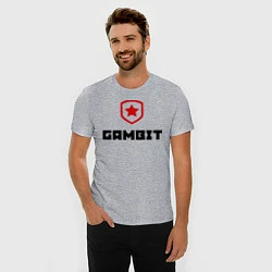 Футболка slim-fit Gambit, цвет: меланж — фото 2