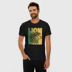 Футболка slim-fit Jamaica Lion, цвет: черный — фото 2