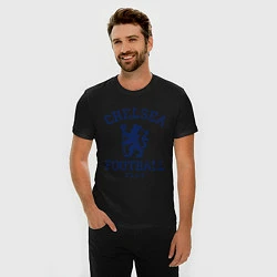 Футболка slim-fit Chelsea FC: Lion, цвет: черный — фото 2