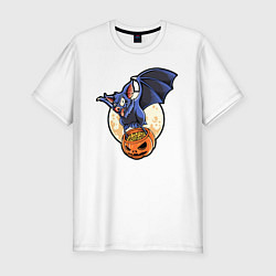 Футболка slim-fit Halloween, цвет: белый