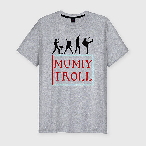 Мужская slim-футболка Mumiy Troll Мумий Тролль / Меланж – фото 1