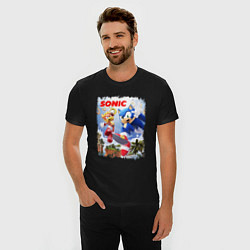Футболка slim-fit SONIC СОНИК Z, цвет: черный — фото 2