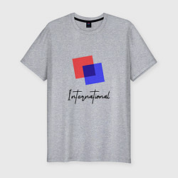 Мужская slim-футболка International