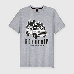 Футболка slim-fit Niva roadtrip, цвет: меланж