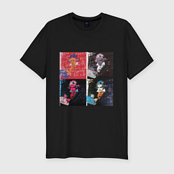 Футболка slim-fit Коллаж Бетховен Энди Уорхол, цвет: черный