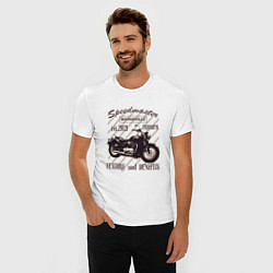 Футболка slim-fit Triumph speedmaster bonneville, цвет: белый — фото 2